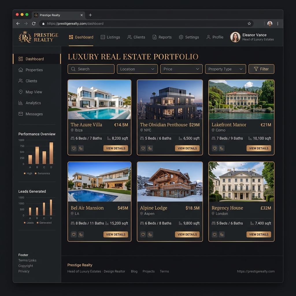 Prestige Realty Website